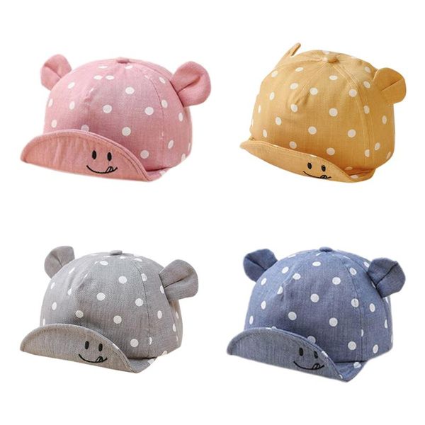 

boys baseball hat beach infant canvas hat w/ears breathable sun lovely lightweight parts little child accessories, Yellow