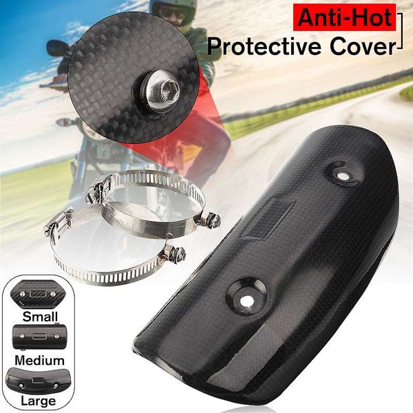 

мотоцикл глушителем средний pipe connect heat shield обложка guard для mt07 z800 tmax530 cb400 z1000 ninja gsxr гонки