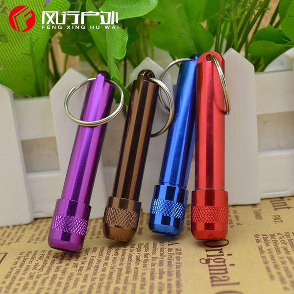 

led small flashlight 1w aluminium alloy key chain a stall with goods spread out on the ground for sale anniversary small gift lampblown