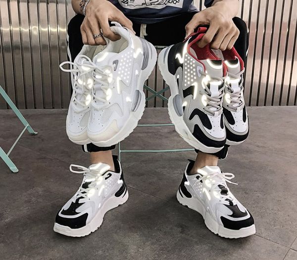 

2019 fashion designer paris sneakers for men women black red white casual dad shoes tennis increasing shoe