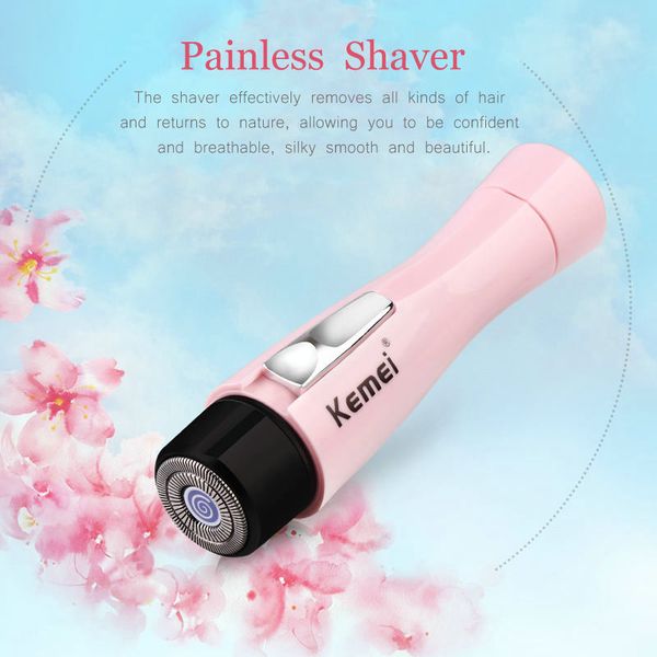 

kemei 1012 mini female epilator hair removal battery shaver razor bikini trimmer depilation shaving machines hairclippersshop ulavj