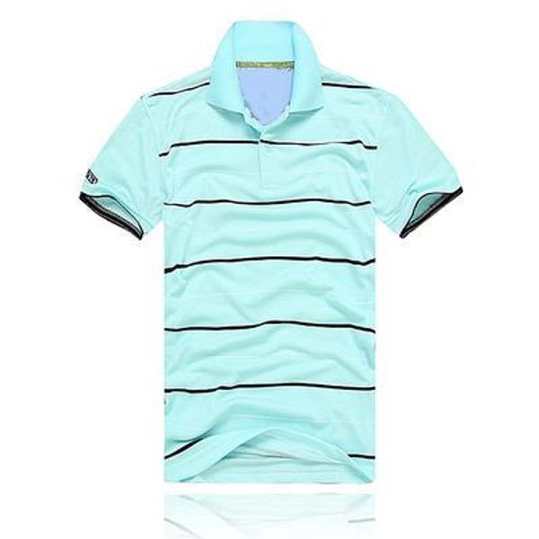 

men's casual striped t-shirt 2018 new fashion lapel polo shirt luxury designer brand embroidery printing cotton high-quality t-shirt, White;black