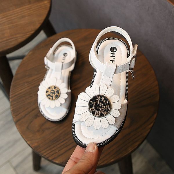 

kids shoes girls female child girls sandals flower pvc princess baby shoes fashion girl sandals 2019 summer new, Black;red