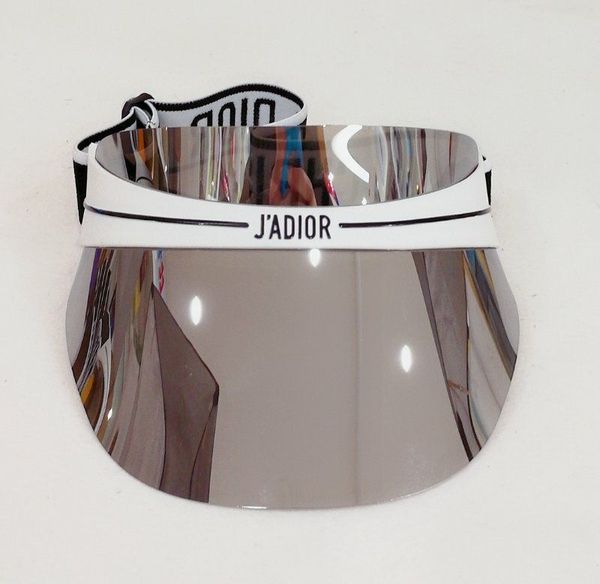 

2019 brand visor hat anti-ultr aviolet sun hats transparent pc dazzle color gradient sunglasses hat brand hat adjustable size 56-62cm joy02a, Blue;gray