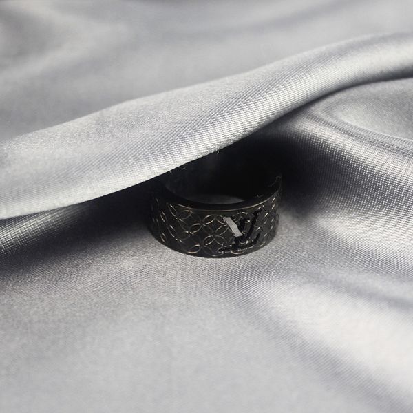

мужчины black ring женщина мужчина мужчина письмо hollow кольцо подарок, Silver