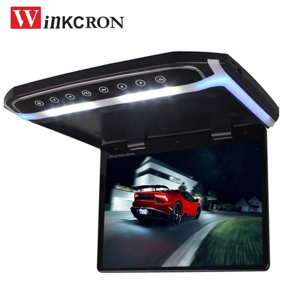 

17.3 inch car roof mount monitor flip down tft lcd player with hd 1080p video usb fm hdmi sd touch button ceiling mp5 player
