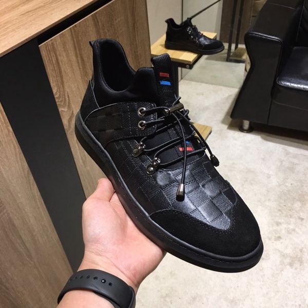 

2020 new men classic casual shoes designer skateboarding shoes mens sneakers flat shoes 38-44, Black
