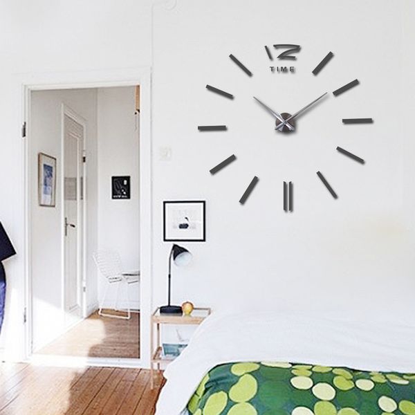 

european-style living room acrylic creative diy art clock simple wall clock decorative wall stickers clock wholesale