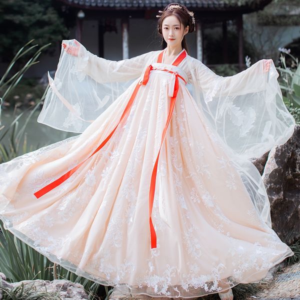 

восточный традиционный китайский hanfu платье для женщин улучшите народные танцы костюмы древняя принцесса урожай фея тан костюм dwy2798, Black;red