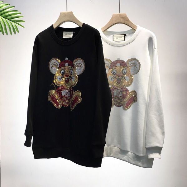 

2020 autumn winter european style women sweaters print letters ladies thick long sleeve pullover warm knitted loose sweater, Black