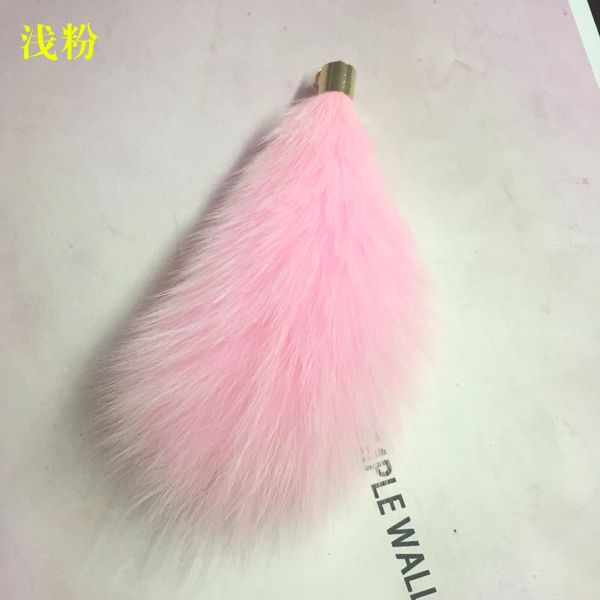 

diy аксессуар из натурального меха pom poms настоящий натуральный хвост ошибка монстр автомобильная сумка шарм помпон зимний брелок для женщ, Silver