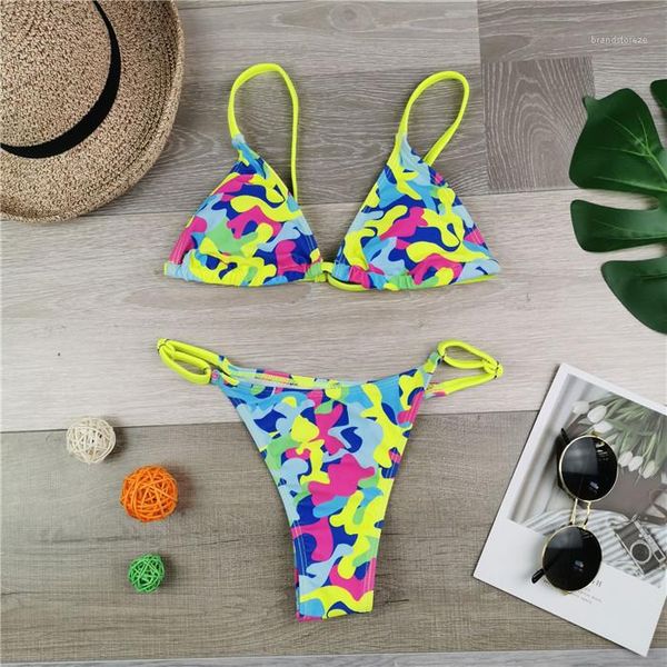 

slim beach clothes feamlse thin strap swimwear womens 3d floral leopard printind bikibis 2pcs designer sexy, White;black