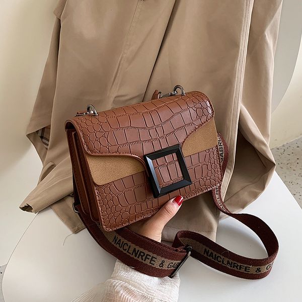 

popular autumn and winter bags retro small square bag ins broadband crossbody bag female textured shoulder women