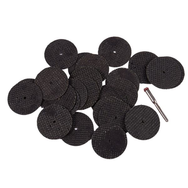 

25 pcs 32mm resin cutting wheel discs set kit + 1 mandrel for rotary tool