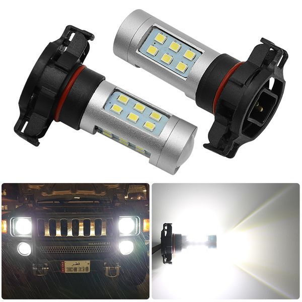 

2pcs car 24w h16 h11 h8 h10 led fog light auto bulb 21w светодиодные лампы для автомобилей дневные ходовые аксессуары свет drl лампы