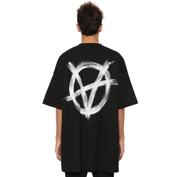 

20ss vt anti war series logo printed t-shirt fashion solid simple short sleeves men women summer tee hip hop street t-shirt hfymtx620, White;black