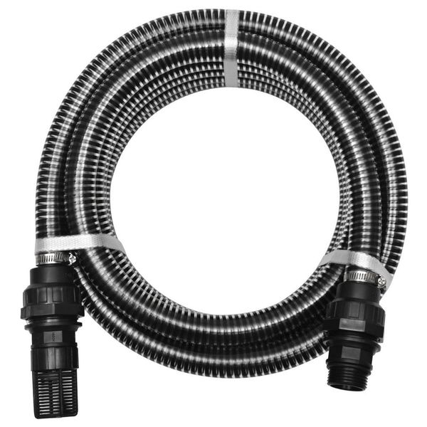

suction hose with connections 4 m 22 mm black garden sets