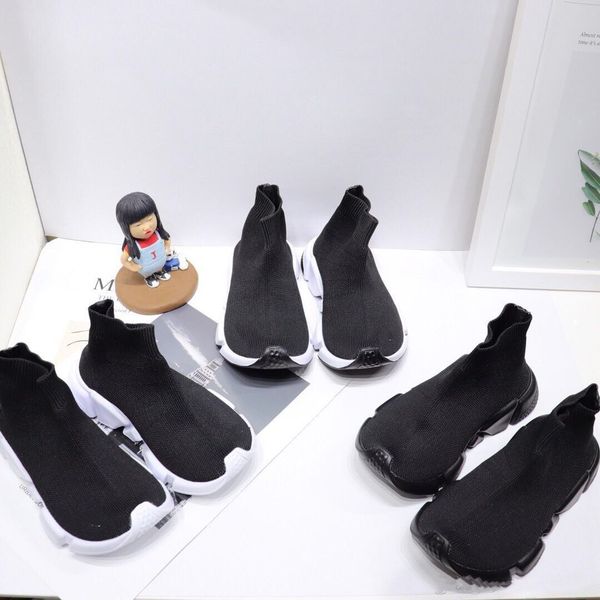 Buy Balenciaga Speed Trainers Mid Navy with free shipping