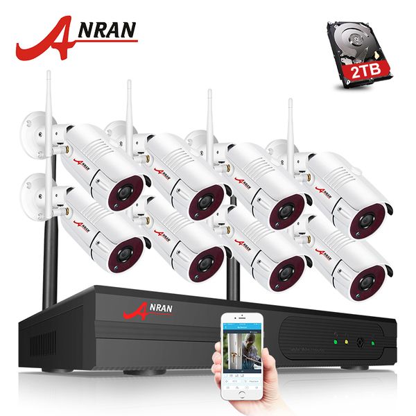 

Anran 8 channel 1080p hdmi wifi nvr kit 6pc 2mp full hd 36ir led outdoor weatherproof cctv camera y tem wirele ip camera