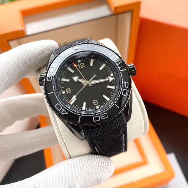 

fashion brand watch waterproof business watches automatic movement 316 stainless steel fabric strap wristwatches sport watch1, Slivery;brown