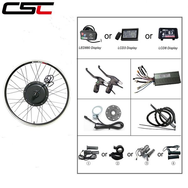 

48v e-bike conversion kit csc 20" 24" 26" 27.5" 28" 29" 700c mtb mountain electric bicycle coversion parts wit