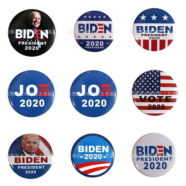 

flag enamel pin women and men fashion jewelry silver color united states canada brooches biden badge travel gift #614