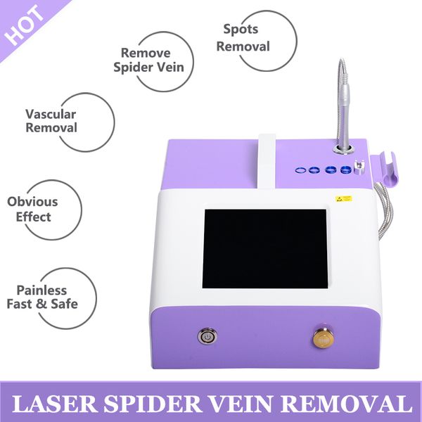 

980nm diode laser vascular treatment machine varicose veins removal professional 30w spider veins vascular lesions device, Black