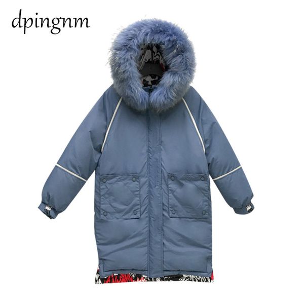 

2019 new full women winter jacket hood design thick coat cotton parka style jackets fur collar bluey170016, Tan;black