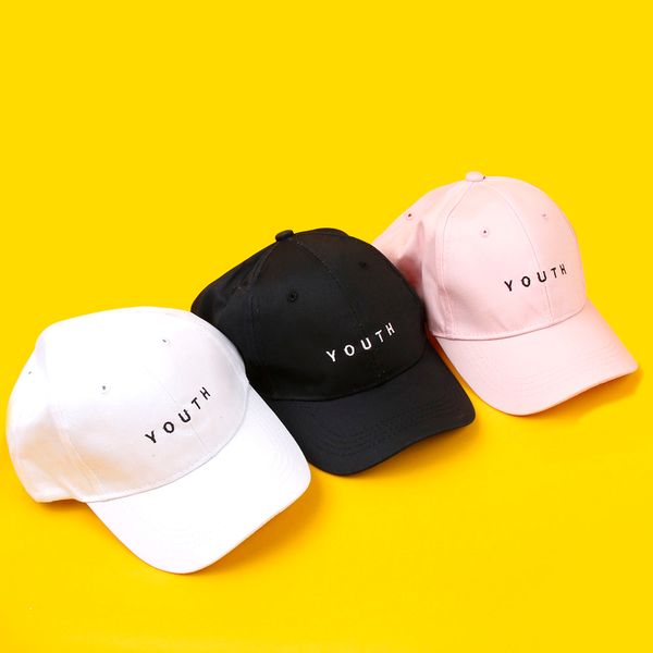 

fashion cap women men summer spring cotton caps women letter solid baseball cap black white hat snapback 2017