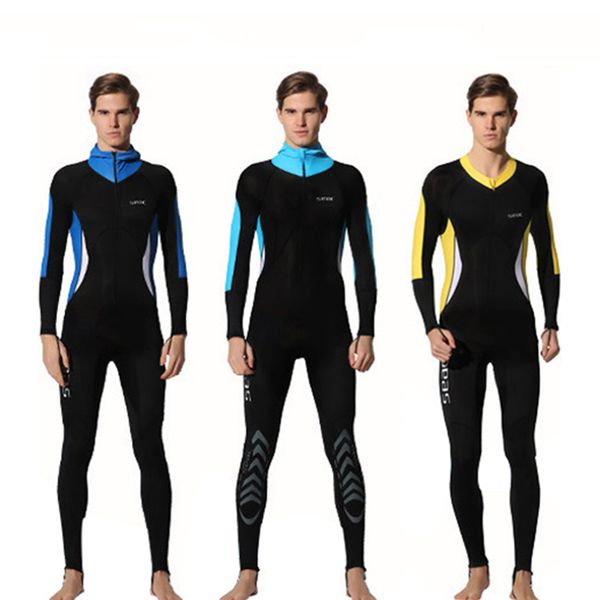 

hisea men uv protection diving suit full body long sleeve wetsuit lycra jellyfish suit swimsuit snorkeling spearfishing 3 style
