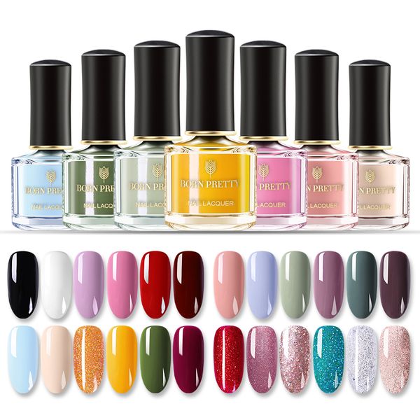 

6ml pink black white series nail polish nail color polish glimmer nail art polish glitter nails varnish decoration design