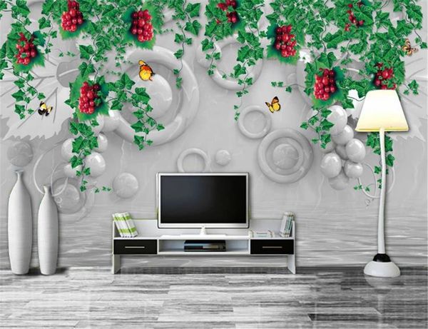 

custom photo 3d низкая цена обои красивые виноградные стены hd шелк красивые обои