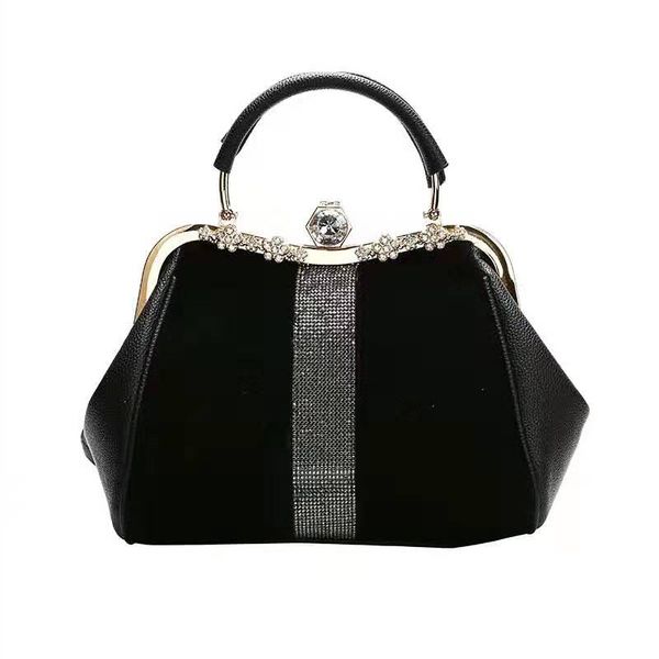 

мода brand black женщины алмазного сумки дизайнер высококлассная искусственный мех сумка больших емкости лошадь мех crossbody сумка 2020 нов