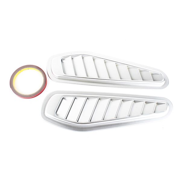 

2pcs external bonnet vent cover decorative practical replacement modified hood abs stylish accessories universal car sticker