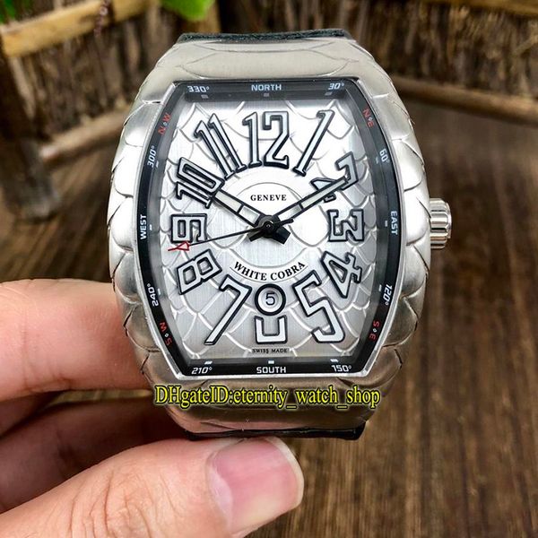 

новый saratoge cobra v 45 sc dt iro cobra циферблат япония miyota 8215 автоматические мужские часы серебристый корпус резиновый ремешок спор, Slivery;brown