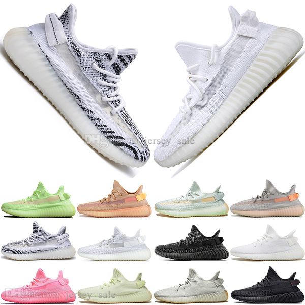 

discount kanye west clay v2 static reflective gid glow in the dark mens running shoes true form women men sports designer sneakers us 5-13