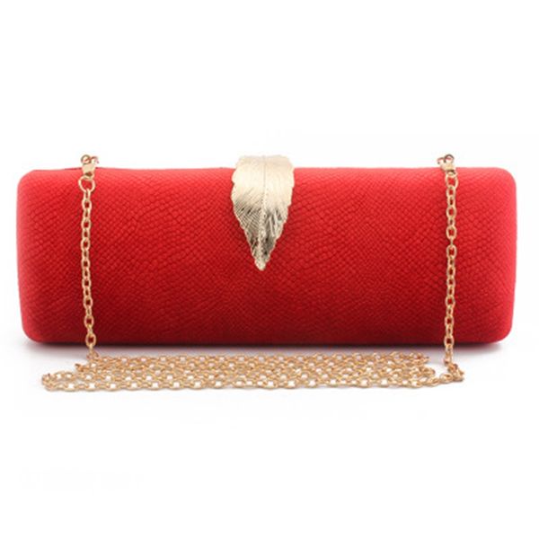 

women's suede clutch bag evening bag gold metal leaf lock wedding wallet ladies long design clutch lady handbag