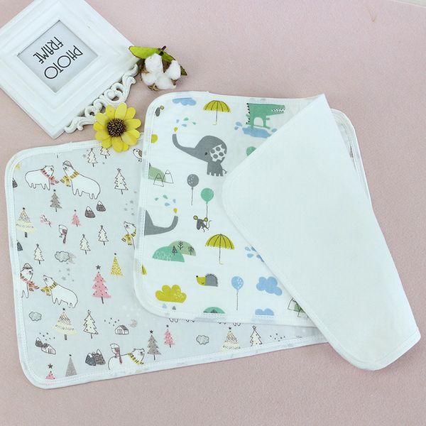 

changing pads & covers 30*45 cm baby nappy pad cotton diaper cartoon waterproof mattress bed stroller infant change mat cover