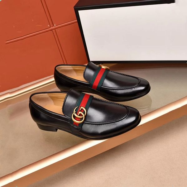 

2020 formal dress shoes for gentle brands men genuine leather shoes pointed toe mens designer business oxfords casual shoes, Red;white