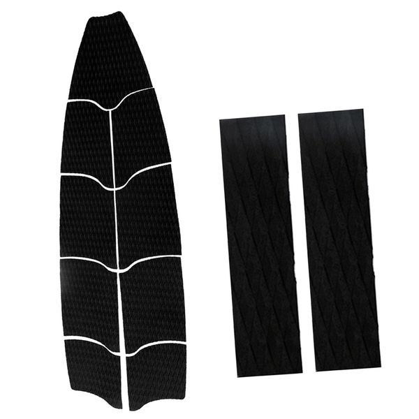 

9 pieces eva surfboard full deck traction pad grip with 2 tail pads black/orange/blue