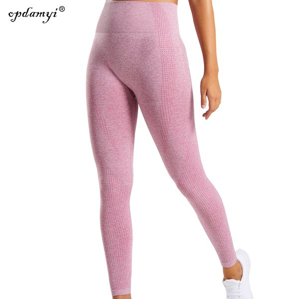 

women's energy seamless crochet hollow yoga pants fitness seamless training jogging skinny tummy control leggings, White;red
