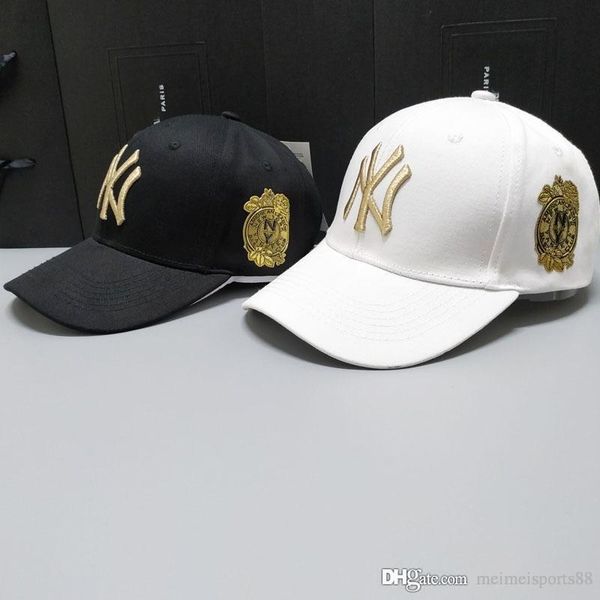 

new 2019 summer fashion new men'sand women's sun hat my baseball cap cotton comfortable breathable outdoor versatile, Black;white