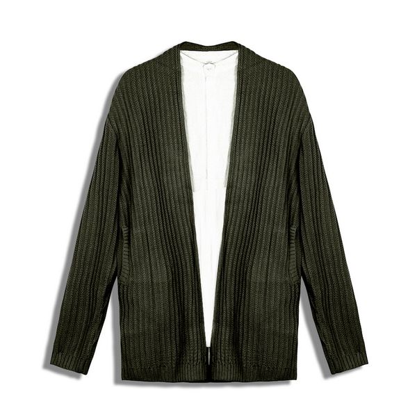 

mens autumn knitted sweaters long sleeve solid mens knitwears casual cardiagan overcoats men's slim fittness streetwears plus, White;black
