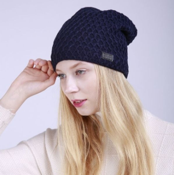 

explosion mesh small diamonds plus velvet knit men and women head caps winter months windproof earmuffs hats wholesale, Blue;gray