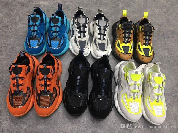 

2019 fashion designer triple s sneakers casual shoes for men women luxury increasing shoes large size35-45 ln19081710, Black