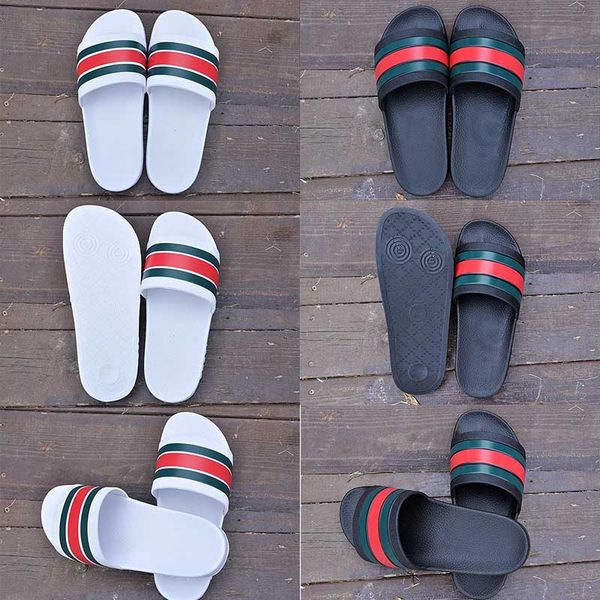 

New Hot Sale Men Beach Slide Sandals Medusa Scuffs 2018 Slippers Mens White Fashion slip-on Designer Sandals Size 36-45