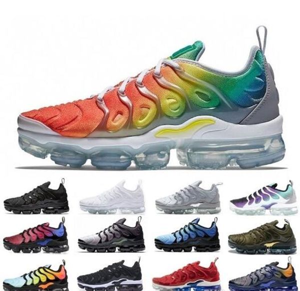 

2019 tn plus rainbow women shoes bumblebee be true grape triple black designer shoes red chaussures black white lady's sneakers, White;red