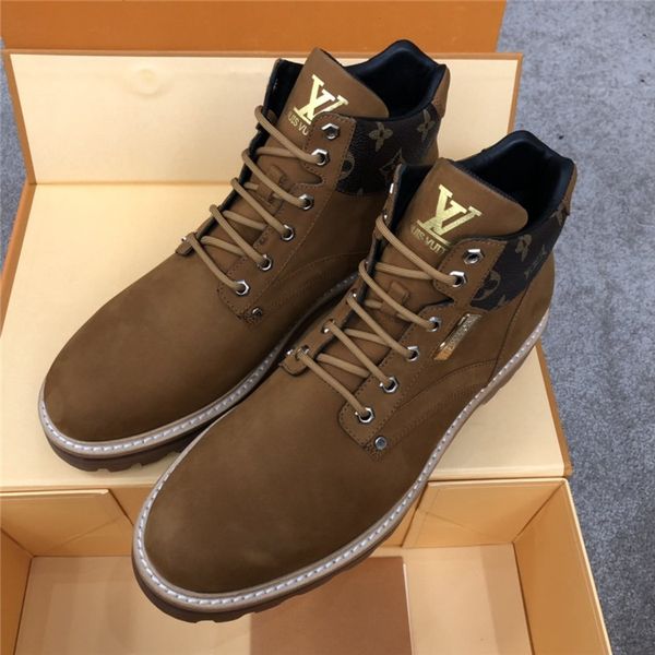 

french men boots genuine leather brand martin boots snow boots winter warm soft walking shoes mens design shoes high-shoes a22, Black