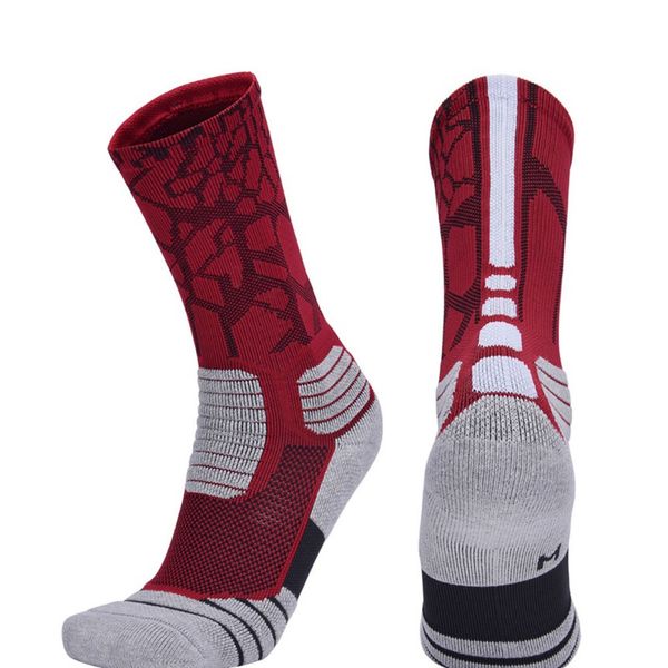 

basketball boxing socks thick sports socks thermal ski non-slip durable skateboard towel bottom, Black