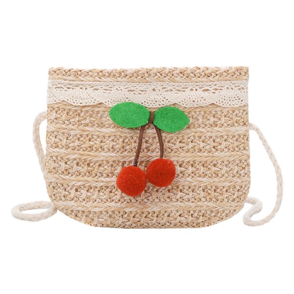 

maison fabre bag wallet backpage children bags fashion children's shoulder messenger weaving bag coin purse pack for child, White